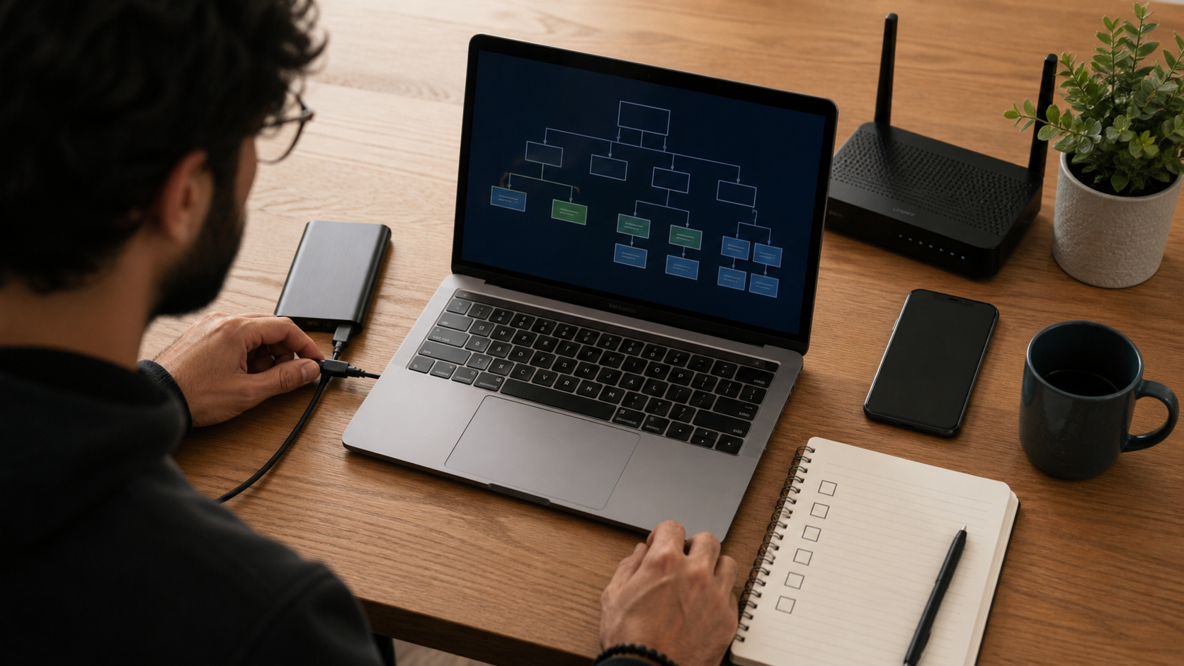 Creator documenting a website migration verification plan