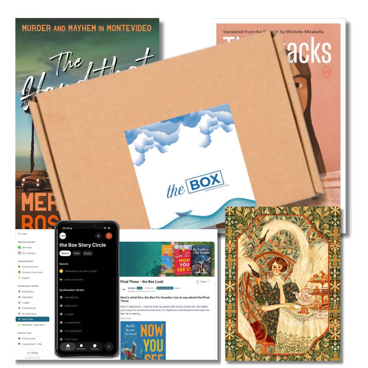Curated A Box of Stories subscription experience with books and reading community materials