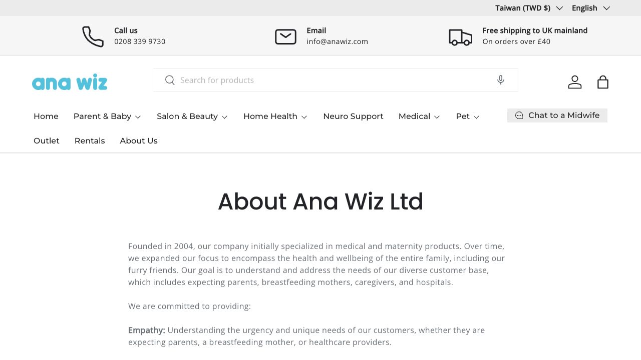 Ana Wiz official company story and family wellbeing page